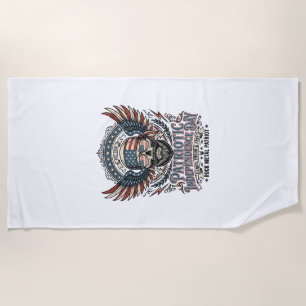 Patriotischer Bandana Rocker Old Glory Musik Rock Strandtuch