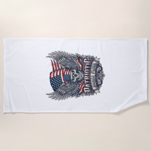 Patriotischer Bandana Rocker Old Glory Musik Rock Strandtuch