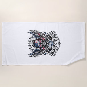 Patriotischer Bandana Rocker Old Glory Musik Rock  Strandtuch
