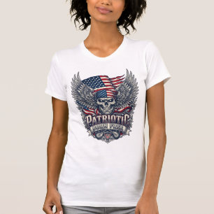 Patriotischer Bandana Rocker Old Glory Musik Rock T-Shirt