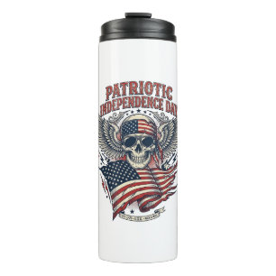 Patriotischer Bandana Rocker Old Glory Musik Rock  Thermosbecher
