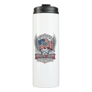Patriotischer Bandana Rocker Old Glory Musik Rock Thermosbecher