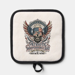 Patriotischer Bandana Rocker Old Glory Musik Rock Topflappen