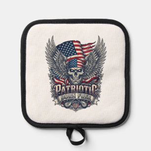 Patriotischer Bandana Rocker Old Glory Musik Rock Topflappen