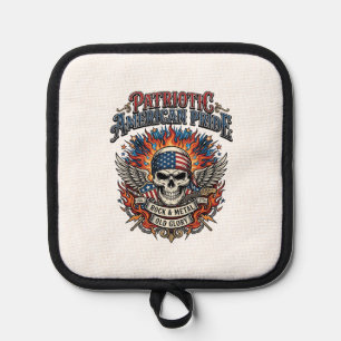 Patriotischer Bandana Rocker Old Glory Musik Rock Topflappen