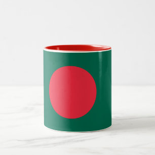 Patriotischer bangladeschischer Flagge Zweifarben- Zweifarbige Tasse