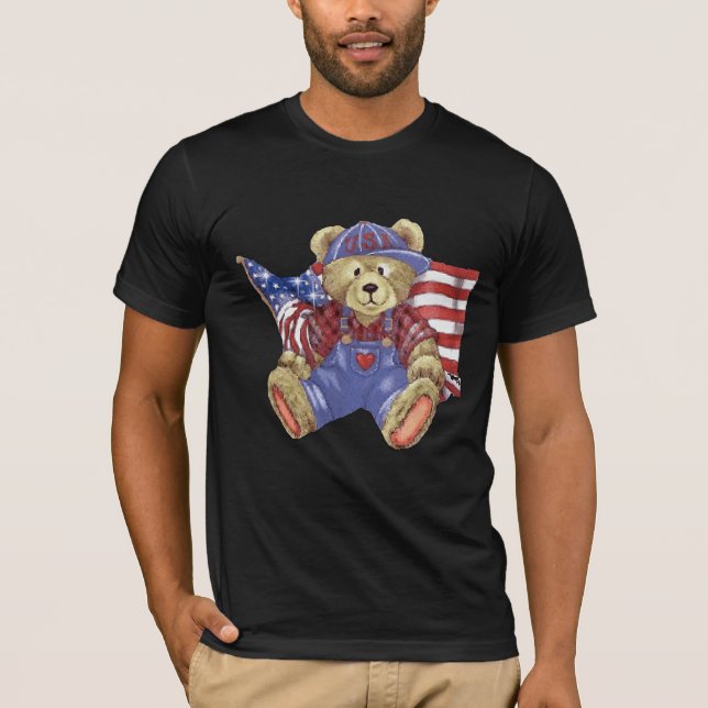 Patriotischer Bär T-Shirt (Vorderseite)