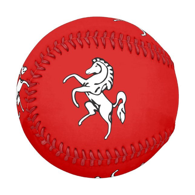 Patriotischer Baseball mit der Flagge des Kent Cou (Vorderseite Links)