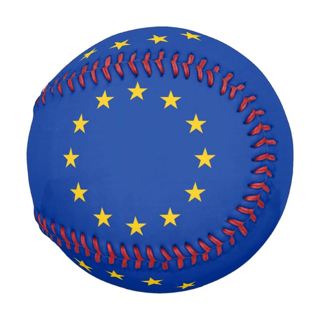 Patriotischer Baseball mit der Flagge europäischer (Vorne Rechts)