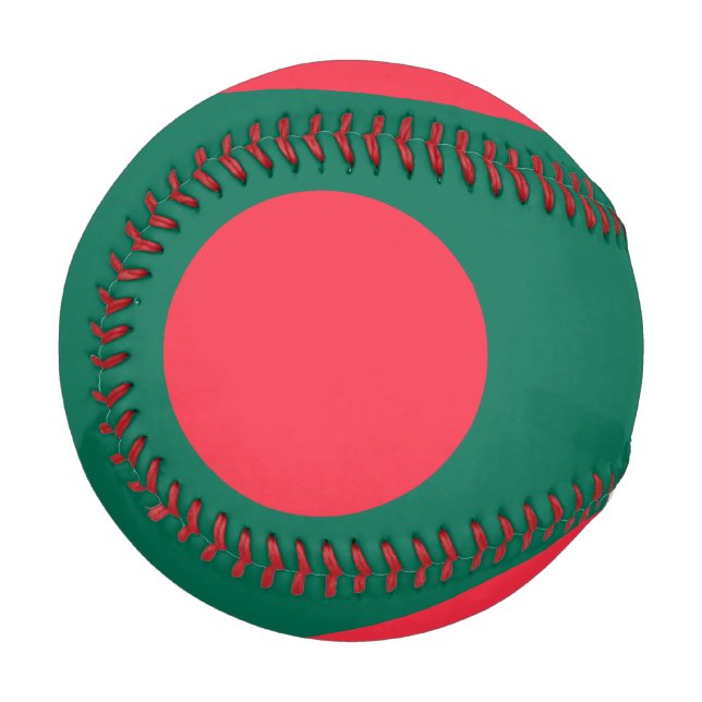 Patriotischer Baseball mit Flagge Bangladeschs (Vorderseite Links)
