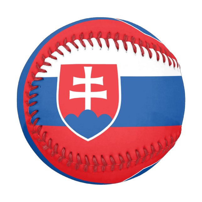 Patriotischer Baseball mit Flagge in der Slowakei (Vorderseite Links)