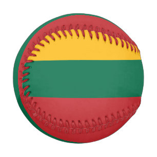 Patriotischer Baseball mit litauischer Flagge