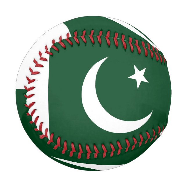Patriotischer Baseball mit pakistanischer Flagge (Vorderseite Links)