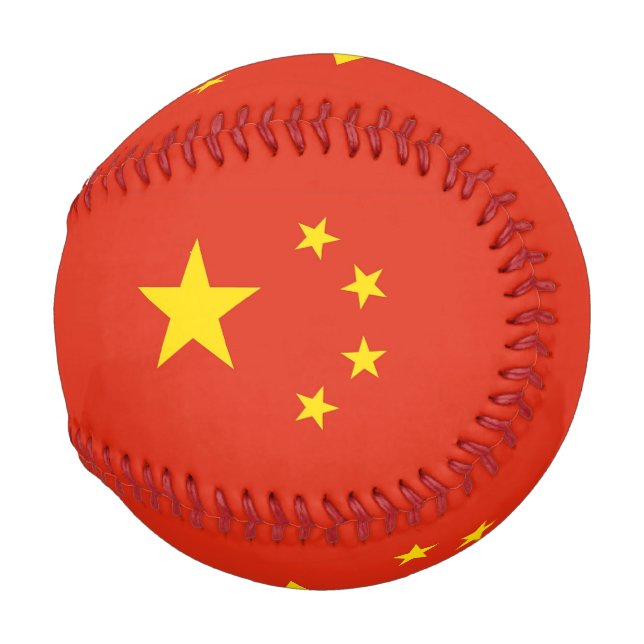 Patriotischer Baseballball mit Flagge für China Baseball (Vorne Rechts)