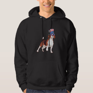 Patriotischer Beagle-Hundebesitzer 4. Juli Amerika Hoodie