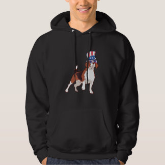 Patriotischer Beagle-Hundebesitzer 4. Juli Amerika Hoodie