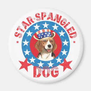 Patriotischer Beagle Magnet