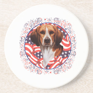 Patriotischer Beagle Untersetzer