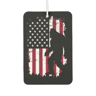 Patriotischer Bigfoot – American Flag Sasquatch Autolufterfrischer
