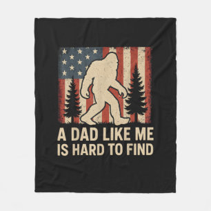 Patriotischer Bigfoot Ein Vater Wie Ich Ist Schwer Fleecedecke