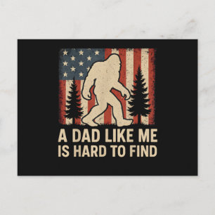 Patriotischer Bigfoot Ein Vater Wie Ich Ist Schwer Postkarte