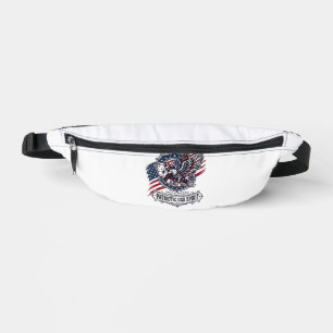 Patriotischer Bison Adler Wappen Tier Hybrid Patri Bauchtasche