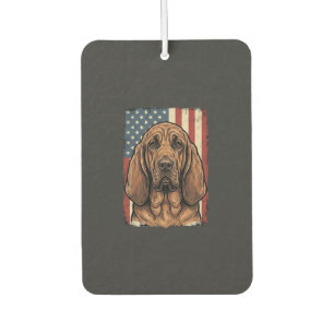 Patriotischer Bluthund Hund Amerikanische Flagge K Autolufterfrischer