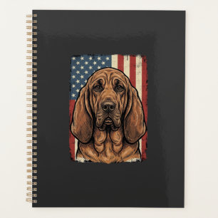 Patriotischer Bluthund Hund Amerikanische Flagge K Planer