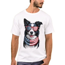 Patriotischer Border Collie
