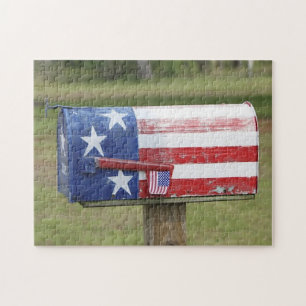 Patriotischer Briefkasten-Puzzle Puzzle