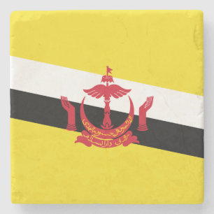 Patriotischer Brunei-Flaggen-Steinuntersetzer Steinuntersetzer