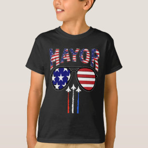 Patriotischer Bürgermeister 4. Juli US-amerikanisc T-Shirt