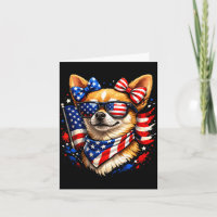 Patriotischer Chihuahua American Flag Sonnenbrille