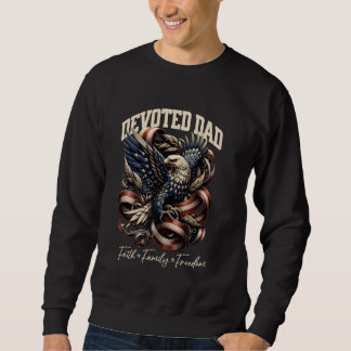 Patriotischer christlicher Vater Glaube Amerikanis Sweatshirt