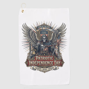 Patriotischer Chrome-Reaper-Dunkler-Patriot-Skelet Golfhandtuch
