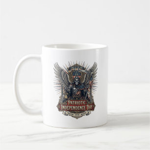 Patriotischer Chrome-Reaper-Dunkler-Patriot-Skelet Kaffeetasse