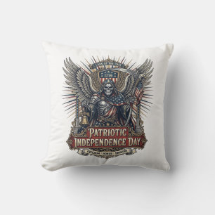 Patriotischer Chrome-Sensenmann Dunkler Patriot Sk Kissen