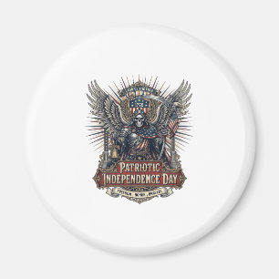Patriotischer Chrome-Sensenmann Dunkler Patriot Sk Magnet