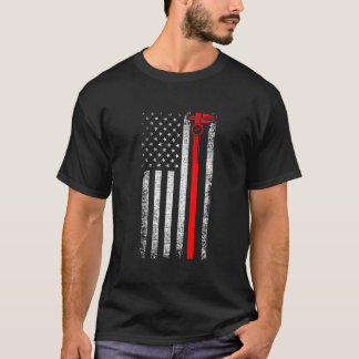 Patriotischer CNC-Maschinenbediener Amerikanische  T-Shirt