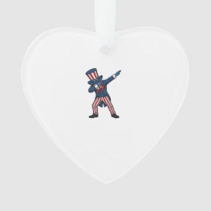 Patriotischer Dabbing-Charakter Vintage-Vektor-Des Ornament