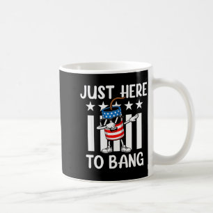Patriotischer Dabbing-Feuerwerkskörper USA zum 4.  Kaffeetasse