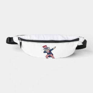 Patriotischer Dabbing Gentleman Vintage Vektor Des Bauchtasche