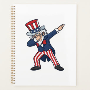 Patriotischer Dabbing Gentleman Vintage Vektor Des Planer