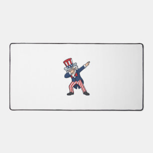 Patriotischer Dabbing Gentleman Vintage Vektor Des Schreibtischunterlage