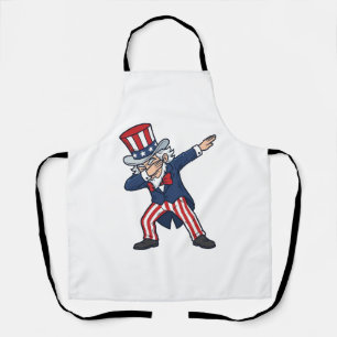 Patriotischer Dabbing Gentleman Vintage Vektor Des Schürze