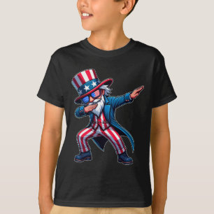 Patriotischer Dabbing-Onkel-Sam-USA-4.-Juli-Männer T-Shirt
