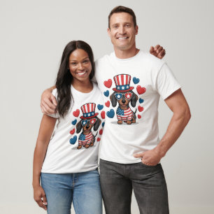 Patriotischer Dachshund T-Shirt