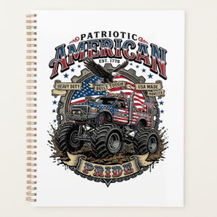 Patriotischer Diesel-Biest-Freiheits-Monstertruck- Planer