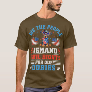 Patriotischer Dobermann Dog T-Shirt