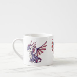 Patriotischer Drache Espressotasse